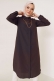 Uzun Model Klasik Yaka Kahve Tunik AY6976