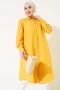 Uzun Model Klasik Yaka Tunik Hardal AY6976