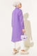 Uzun Model Klasik Yaka Tunik Mor AY6976
