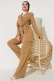 Damla İncili Ceketli İkili Takım Camel AY9296