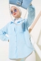 Nakış İşlemeli Gömlek Bebe Mavi AY9326