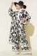 Etnik Desen Kimono İkili Takım Ekru AY7454