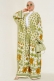 Etnik Desen Kimono İkili Takım Yağ Yeşili AY7454
