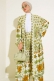 Etnik Desen Kimono İkili Takım Yağ Yeşili AY7454
