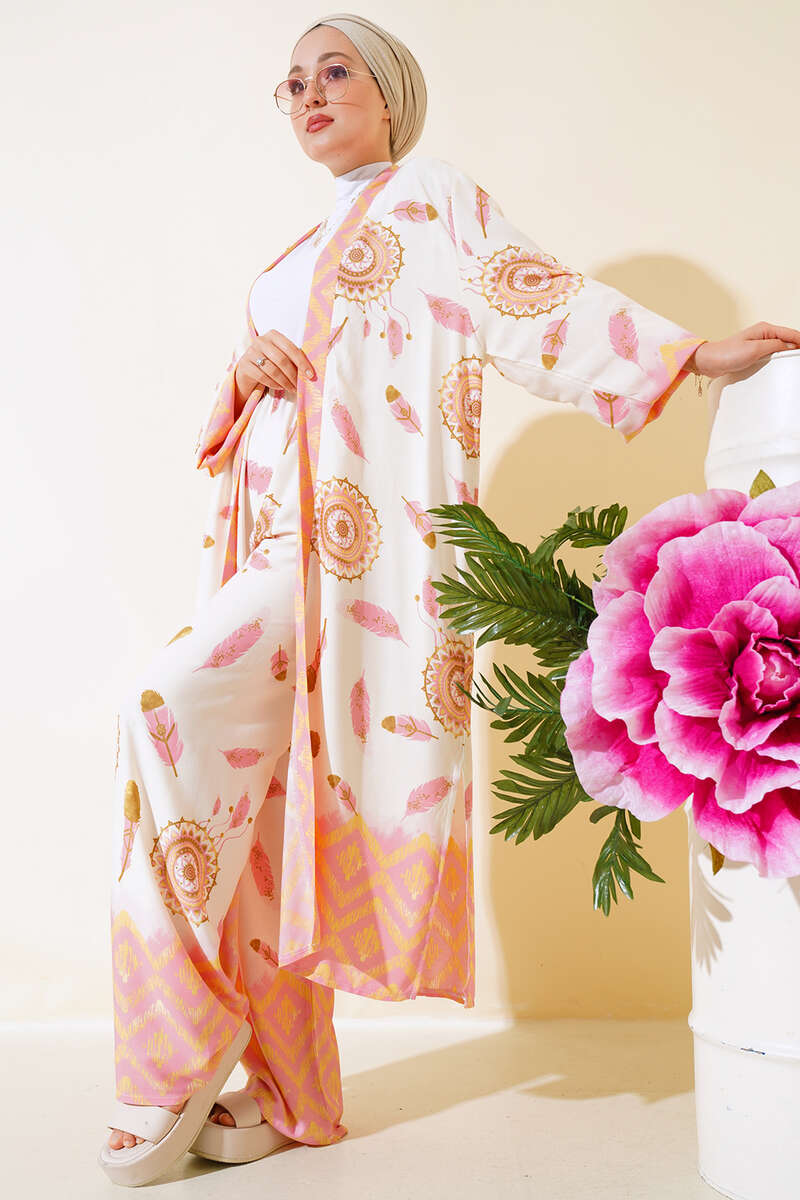 Salaş Kimono Takım Bej AY7454