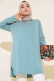 Uzun Kol Basic Tunik Mint AY7254