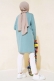 Uzun Kol Basic Tunik Mint AY7254