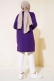 Uzun Kol Basic Tunik Mor AY7254