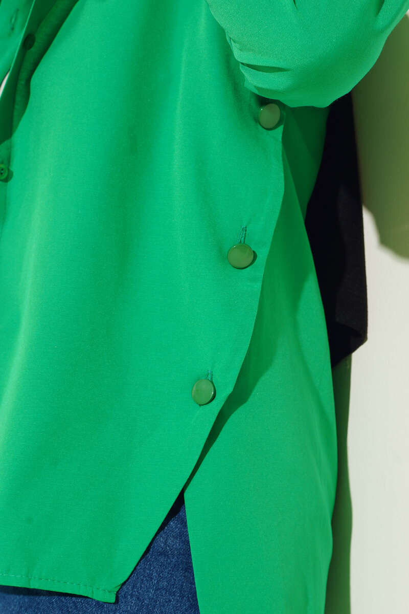 Yanları Çıt Çıt Düğmeli Gömlek Benetton AY9474