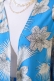 Desenli Salaş Kimono İkili Takım Mavi AY7698