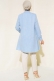 Fırfır Detaylı Tunik Bebe Mavi  AY6352