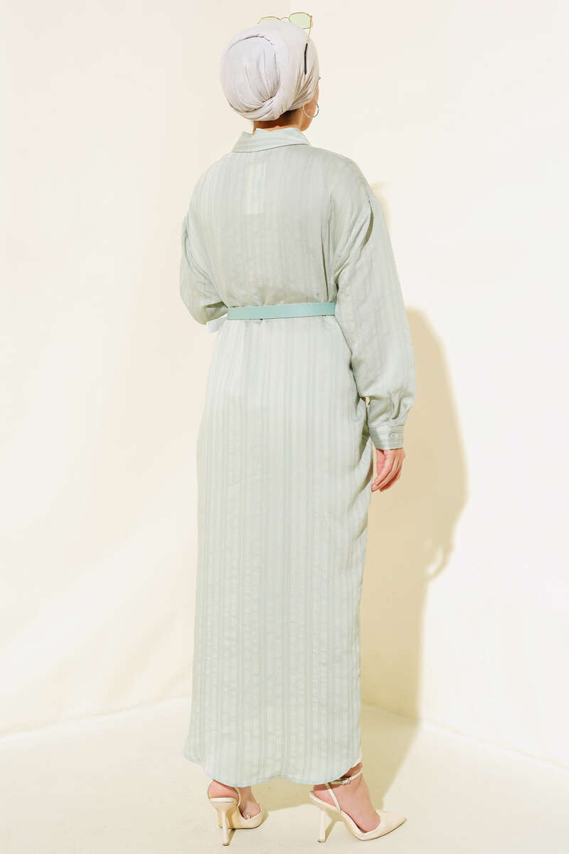 Kemerli Uzun Tunik Mint AY7816