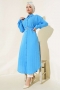 Kemerli Uzun Tunik İndigo AY7816