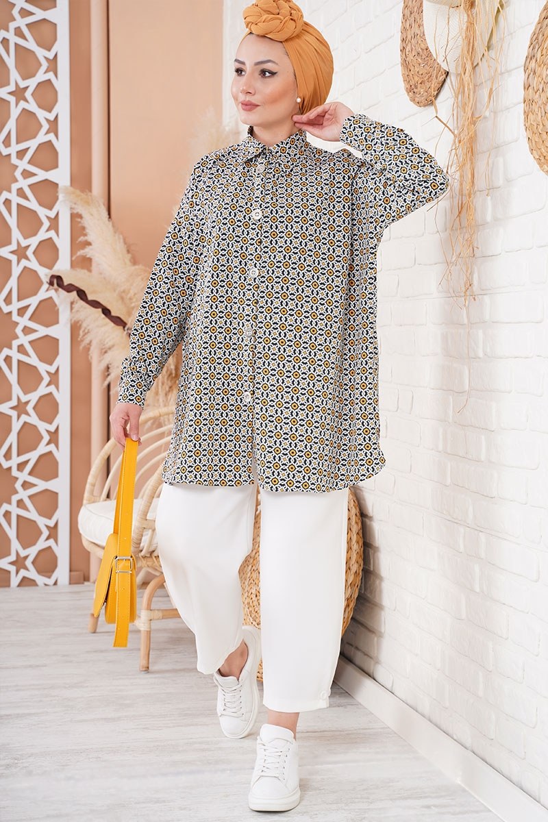 Salaş Hardal Tunik AY10083