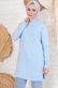 Tek Kolu Pitikare Mavi Tunik AY10085