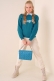 Angel Baskılı Petrol Sweatshirt AY10115