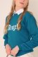 Angel Baskılı Petrol Sweatshirt AY10115