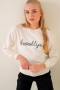 Brooklyn Baskılı Ekru Sweatshirt AY10117