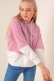Çift Renkli Kapüşonlu Pudra Sweatshirt AY10119