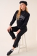 Los Angeles Baskılı Siyah Sweatshirt AY10125