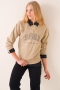 Los Angeles Baskılı Vizon Sweatshirt AY10125