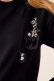 Mini Panda Baskılı Siyah Sweatshirt AY10127