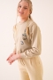 Mini Panda Baskılı Vizon Sweatshirt AY10127