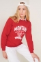 Montana Baskılı Kırmızı Sweatshirt AY10129