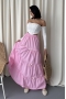 Kurdale Detaylı Pembe Etek AY329