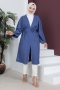 Beli Kuşaklı Kimono Tsd İndigo AY13260