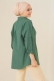 Oversize Basic Tesettür Gömlek - Zümrüt Yeşili AY13304